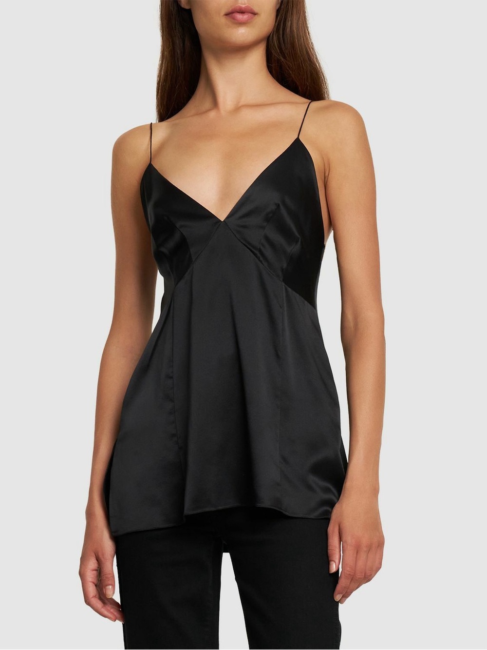 KHAITE Black 100% Silk Camisole size 0 brand new NWT